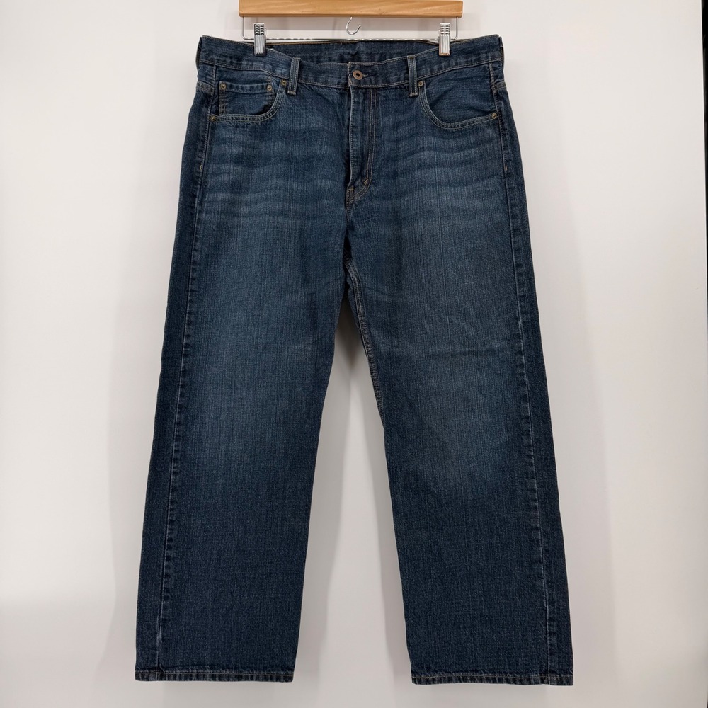 Levis 569 Loose Straight Leg Jeans Mens 36x30 Blue Denim Medium Wash 00569-0041